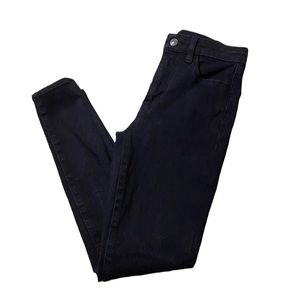 American Eagle Super High Rise Jegging - Dark Black Wash - Womens size 2 regular